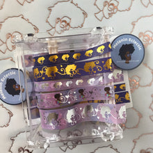 Load image into Gallery viewer, 15 mm Purple/ Gold Holo Washi