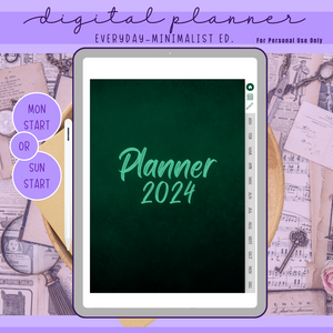 2024 Everyday Digital Planner - Minimalist Edition