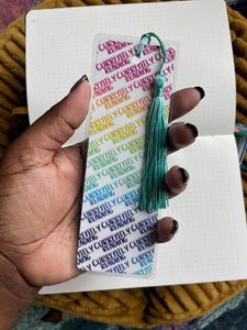 "Currently Reading" Rainbow Gradient Bookmark