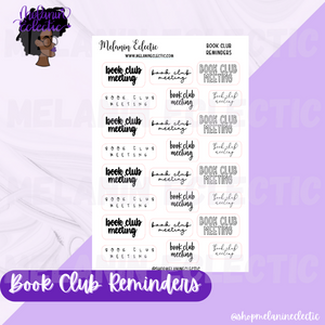 Book Club Reminders