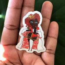 Load image into Gallery viewer, Queen of Hearts Clear Vinyl Sticker