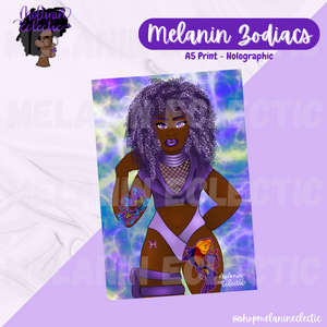 Melanin Zodiac Art Prints