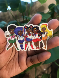 Sailor Scouts Vinyl Sticker